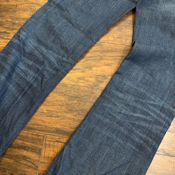 Lucky Brand Lil Maggie Flare Jeans Womens 00 Dark Wash Bootcut Altered Hem 24x32 - Picture 9 of 15